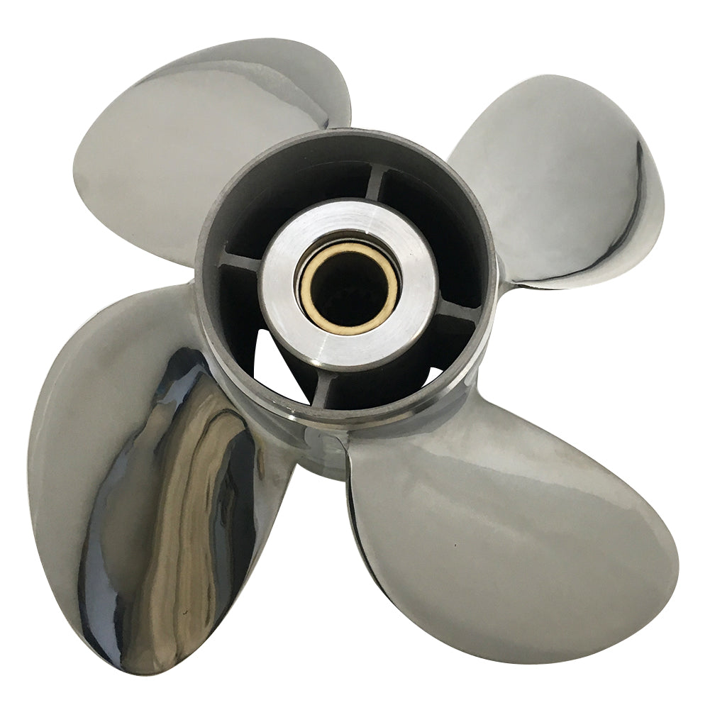4 Blades 75-130HP 13x19 Stainless Steel Propeller 15 tooth SS Prop for HONDA outboard