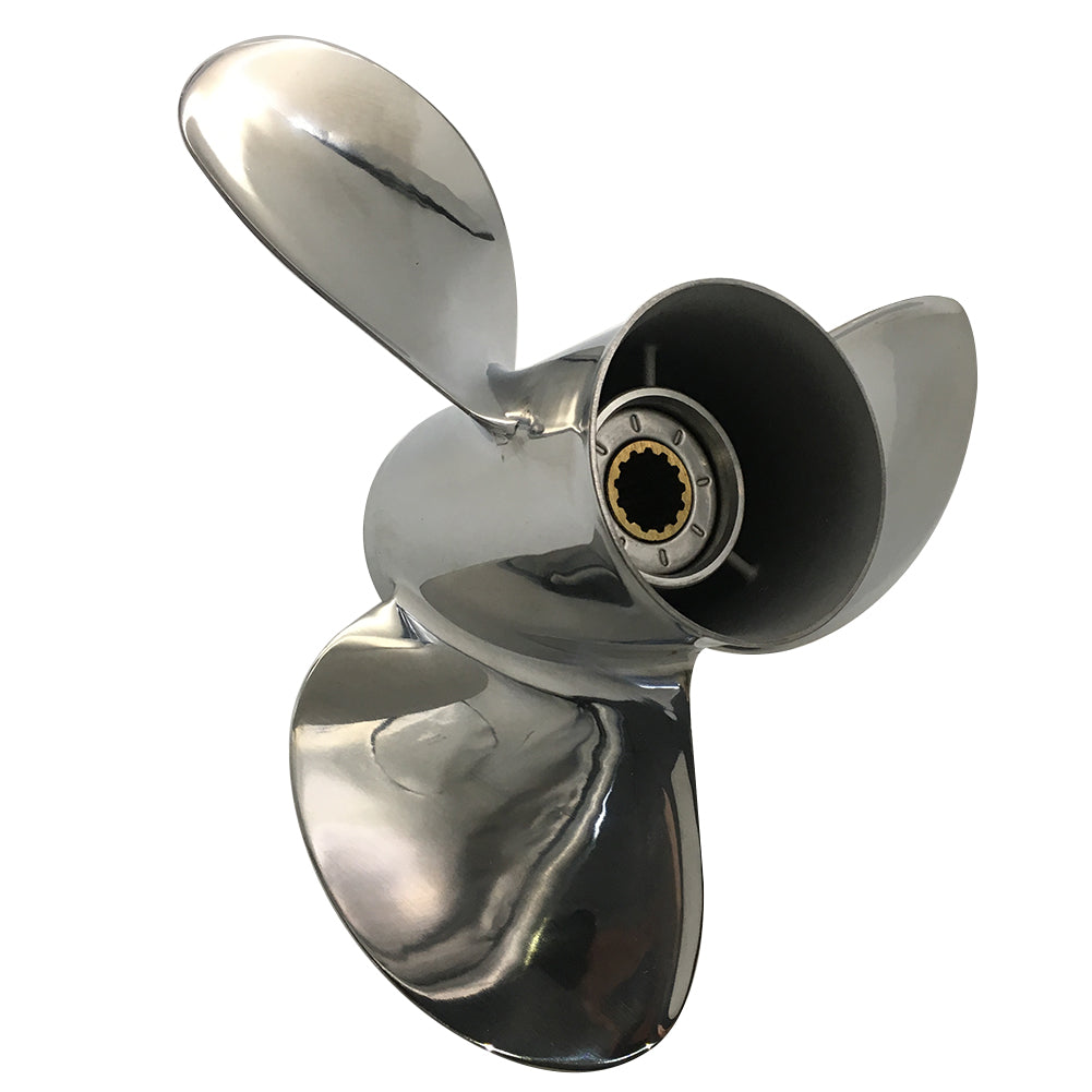 35-50HP 11X15 Stainless Steel Propeller 13 Tooth SS Prop for TOHATSU Outboard