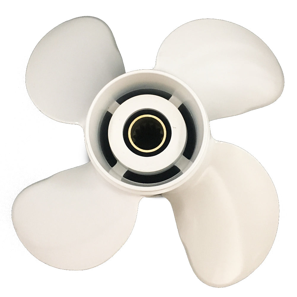4 Blades 40-60HP 10-3/8x13 Aluminum Propeller 13 Tooth for YAMAHA outboard