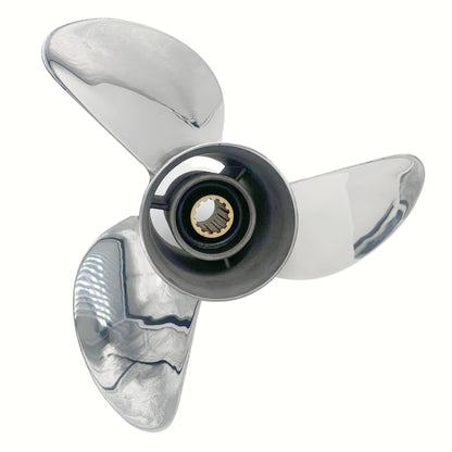 40-60HP 10-1/4x16 Stainless Steel Propeller 13 tooth SS Prop for YAMAHA outboard 10.25x16