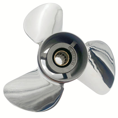 35-65HP 10-1/4X16 Stainless Steel Propeller 13 Tooth SS Prop for SUZUKI Outboard