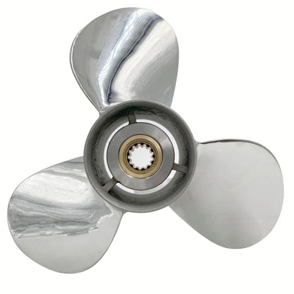 30-70HP 10-1/4X16 Stainless Steel Propeller 13 tooth SS Prop for MERCURY Outboard