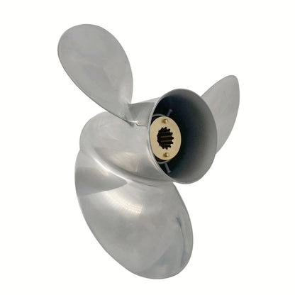 30-70HP 10-7/8X11 Stainless Steel Propeller 13 tooth SS Prop for MERCURY Outboard