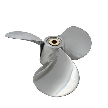 4-6HP 7-1/2x8 Stainless Steel Propeller 9 tooth SS Prop for YAMAHA outboard 7.5x8