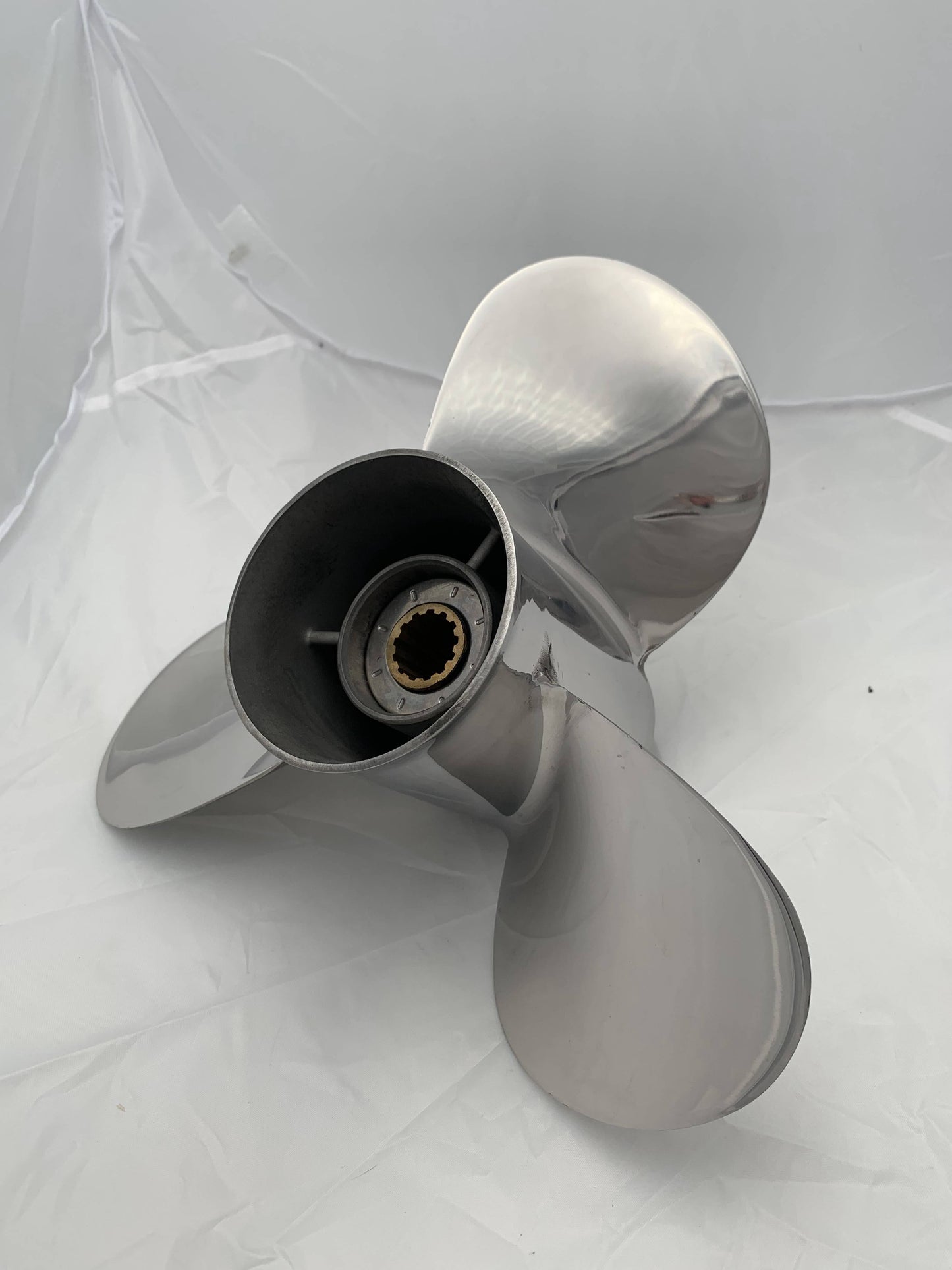 40-50HP 11-1/8X13 Stainless Steel Propeller 13 Tooth SS Prop for BRP,JOHNSON,EVINRUDE,OMC STERN DRIVE Outboard