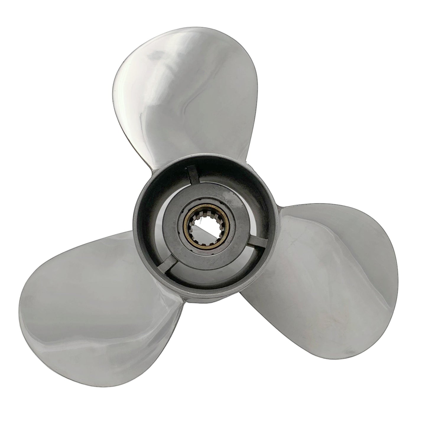 40-50HP 11-3/8X12 Stainless Steel Propeller 13 Tooth SS Prop for BRP,JOHNSON,EVINRUDE,OMC STERN DRIVE Outboard