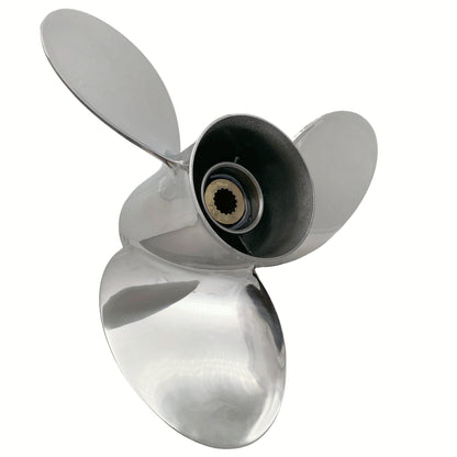 150-250HP 15x15 Stainless Steel Propeller 15 tooth SS RH 4-3/4" Gearcase Prop for YAMAHA outboard