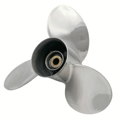 150-250HP 14-1/2x19 Stainless Steel Propeller 15 tooth SS RH 4-3/4" Gearcase Prop for YAMAHA outboard 14.5x19