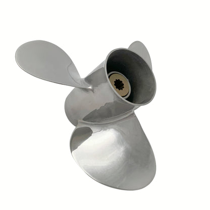 8-20HP 9-1/4X9 Stainless Steel Propeller 10 Tooth SS Prop for SUZUKI Outboard