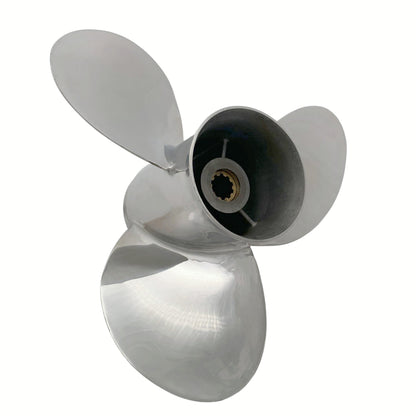 25-30HP 10-1/4X12 Stainless Steel Propeller 10 Tooth SS Prop for SUZUKI Outboard