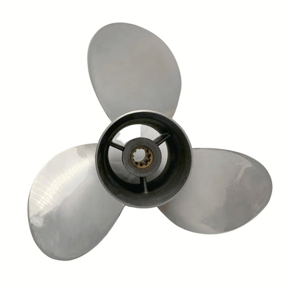 25-30HP 10-1/4X11 Stainless Steel Propeller 10 Tooth SS Prop for SUZUKI Outboard