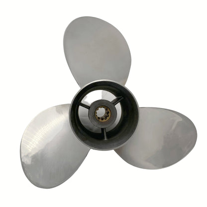 25-30HP 10-1/4X12 Stainless Steel Propeller 10 Tooth SS Prop for SUZUKI Outboard