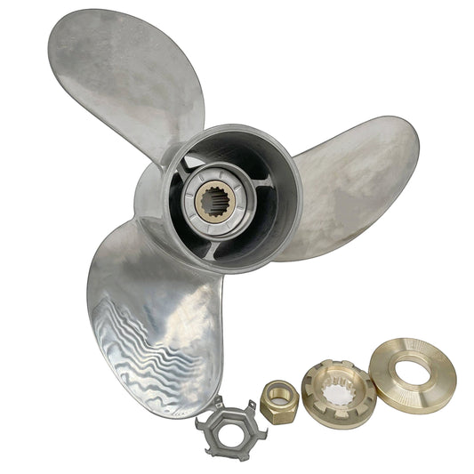 70-140HP 13-3/4X15 Stainless Steel Propeller 15 tooth SS Prop for MERCURY Outboard