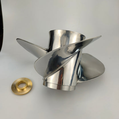 13 Tooth 40-140HP 13-1/2X15 Stainless Steel Propeller SS Prop for BRP JOHNSON EVINRUDE OMC STERN DRIVE outboard