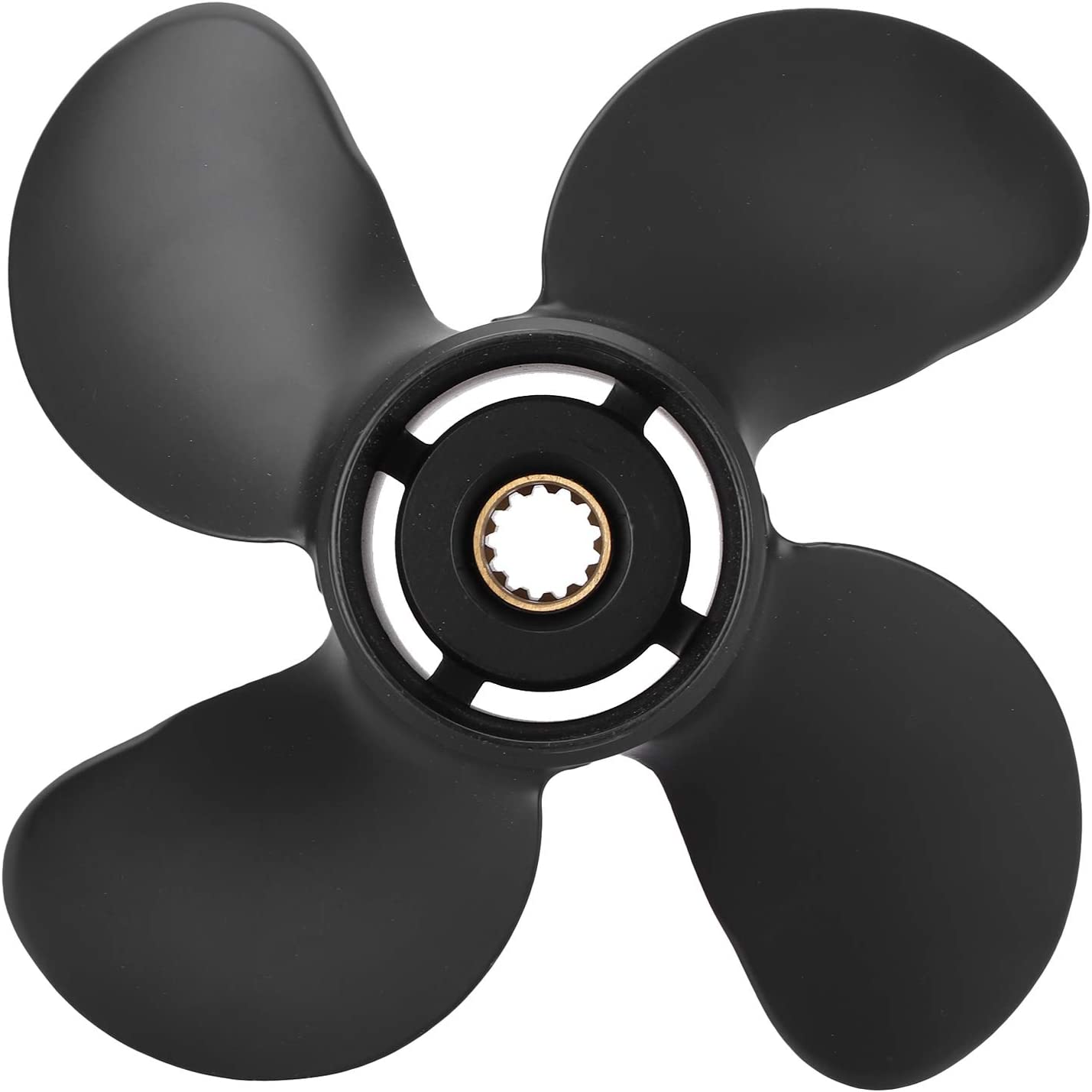 4 Blade 35-65HP 10.4X12 Aluminium Propeller 13 Tooth for SUZUKI Outboard OEM 58100-95393-019