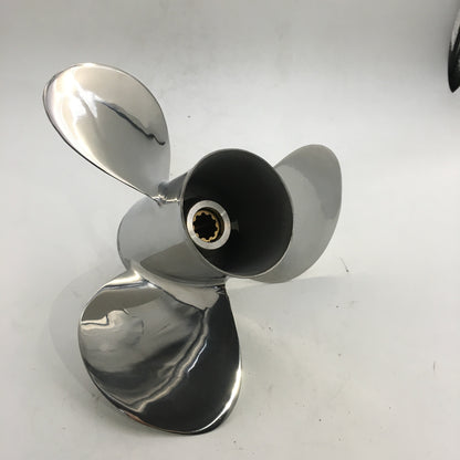 20-30HP 9-7/8x10-1/2 Stainless Steel Propeller 10 tooth SS Prop for YAMAHA outboard 9.875x10.5