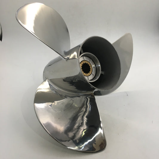 75-130HP 13-3/4x13 Stainless Steel Propeller 15 tooth SS Prop for HONDA outboard 13.75x13 OEM 58130-ZW1-013AH