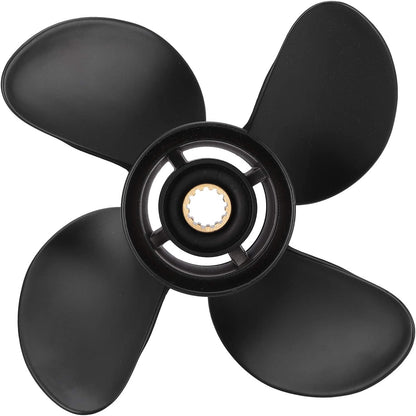 4 Blade 35-65HP 10.4X12 Aluminium Propeller 13 Tooth for SUZUKI Outboard OEM 58100-95393-019