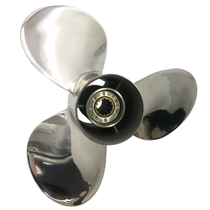 40-60HP 11-1/8x14 Stainless Steel Propeller 13 tooth SS Prop for YAMAHA outboard 11.125x14