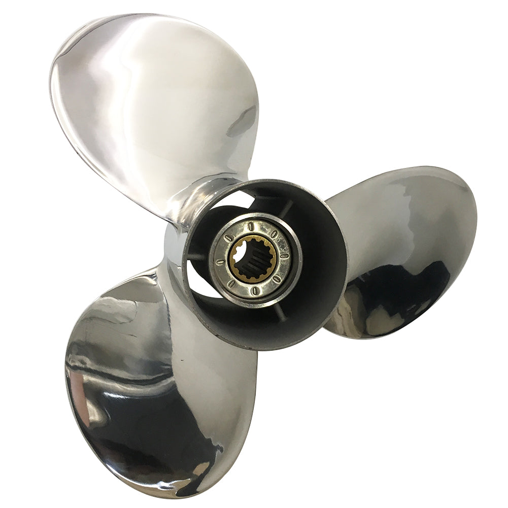 35-60HP 11-3/8x12 Stainless Steel Propeller 13 tooth SS Prop for HONDA Outboard Motor