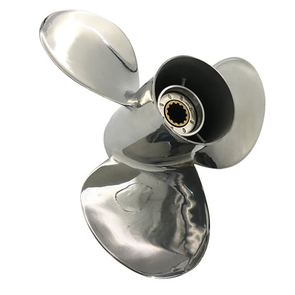 40-60HP 11-5/8x11 Stainless Steel Propeller 13 tooth SS Prop for YAMAHA outboard OEM 663-45972-60-98