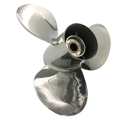 40-60HP 11-1/8x14 Stainless Steel Propeller 13 tooth SS Prop for YAMAHA outboard 11.125x14