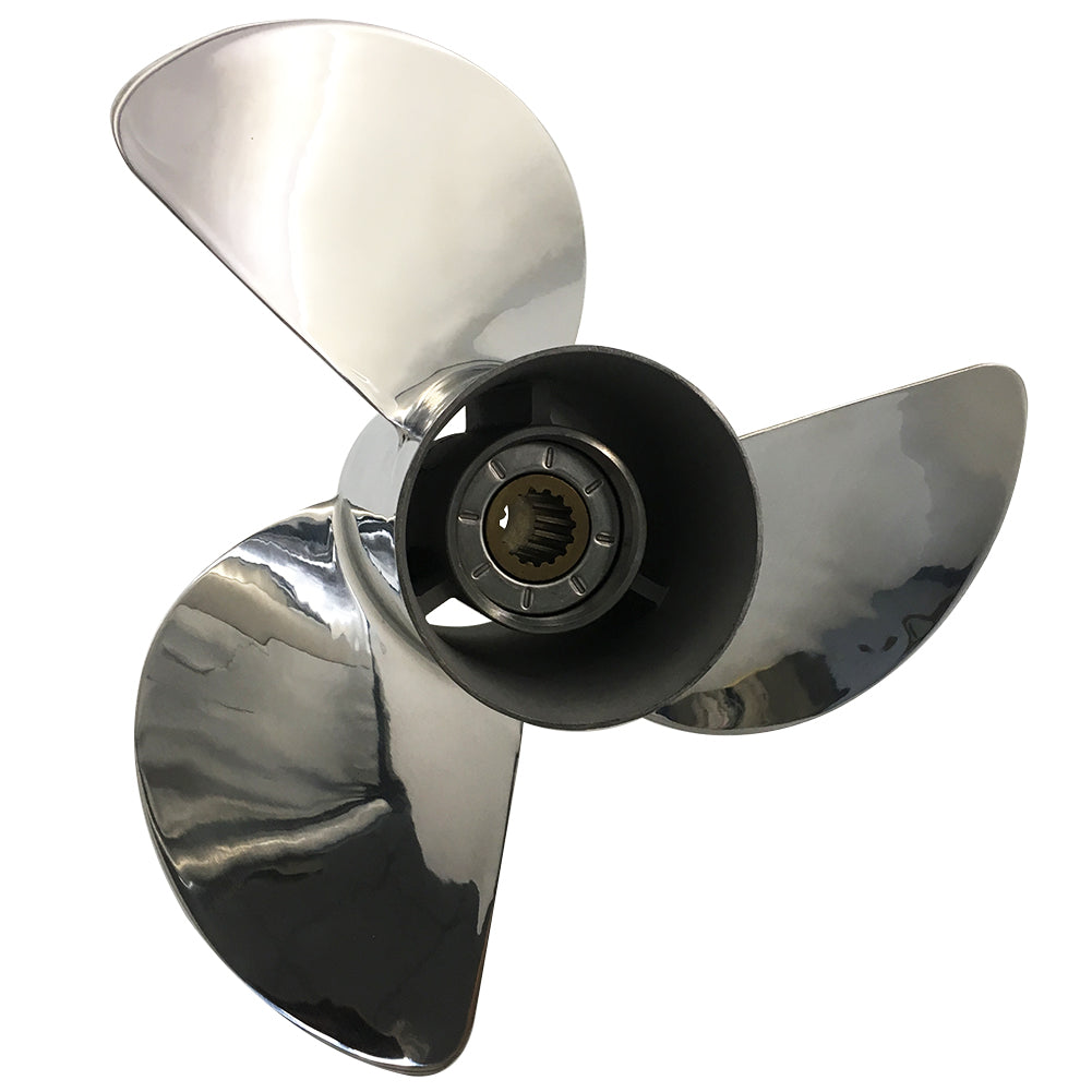 60-140HP 13-7/8x15 Stainless Steel Propeller 15 tooth SS Prop for TOHATSU outboard