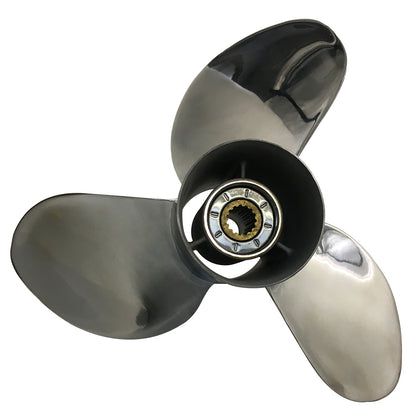 70-140HP 13-3/4X15 Stainless Steel Propeller 15 tooth SS Prop for MERCURY Outboard