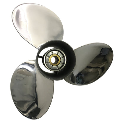 70-140HP 13-3/4X15 Stainless Steel Propeller 15 tooth SS Prop for MERCURY Outboard