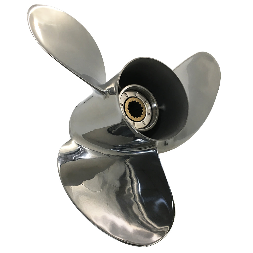 150-250HP 14x23 Stainless Steel Propeller 15 tooth SS RH 4-3/4" Gearcase Prop for YAMAHA outboard