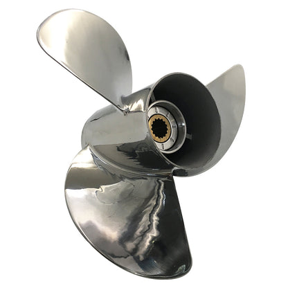 60-140HP 13-1/2x15 Stainless Steel Propeller 15 tooth SS Prop for TOHATSU outboard