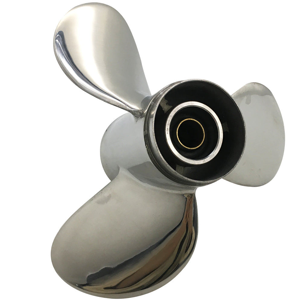 25-30HP 9-7/8x12 Stainless Steel Propeller 10 tooth SS Prop for Honda outboard 9.9x12