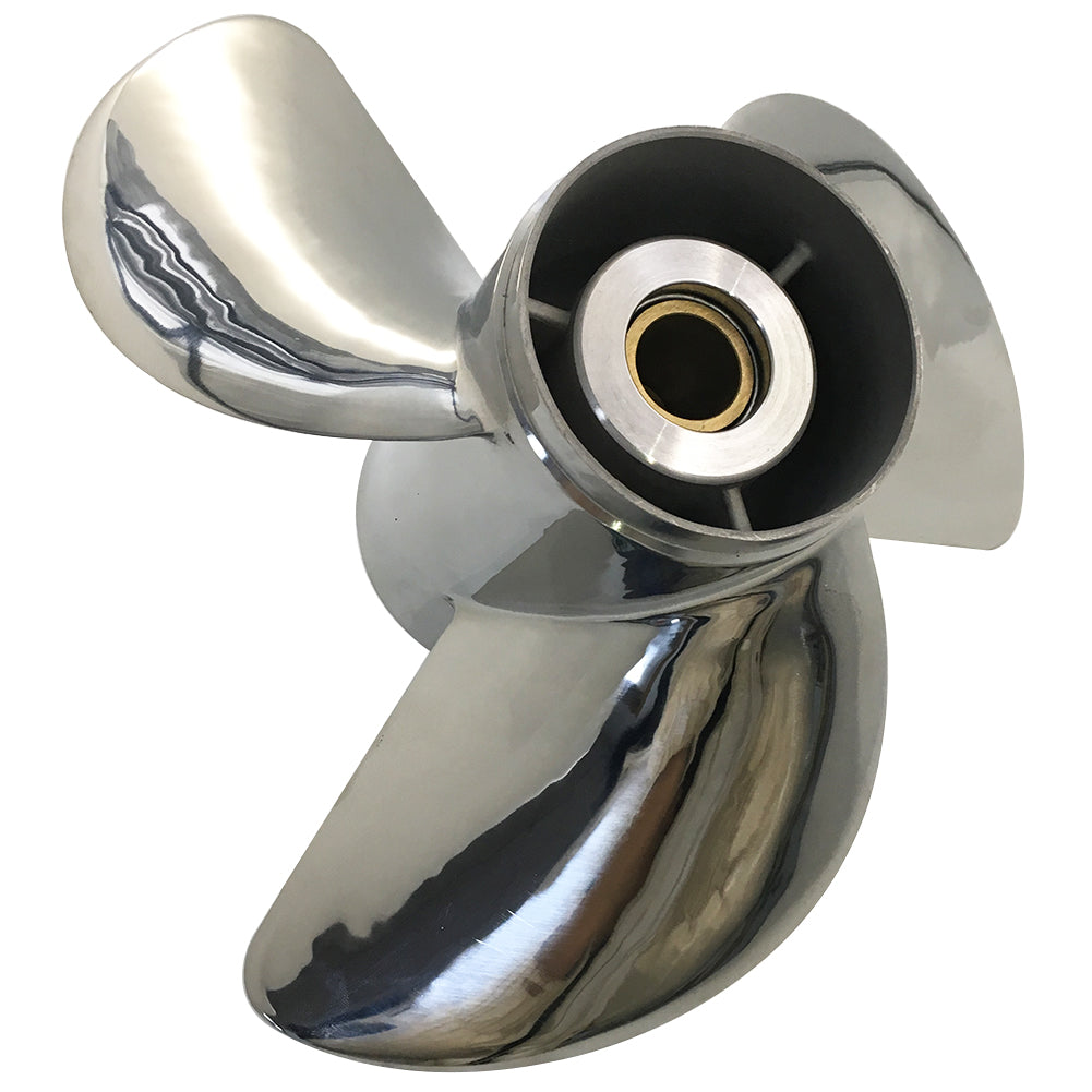 60-140HP 13X21 Stainless Steel Propeller 15 tooth SS Prop for TOHATSU outboard