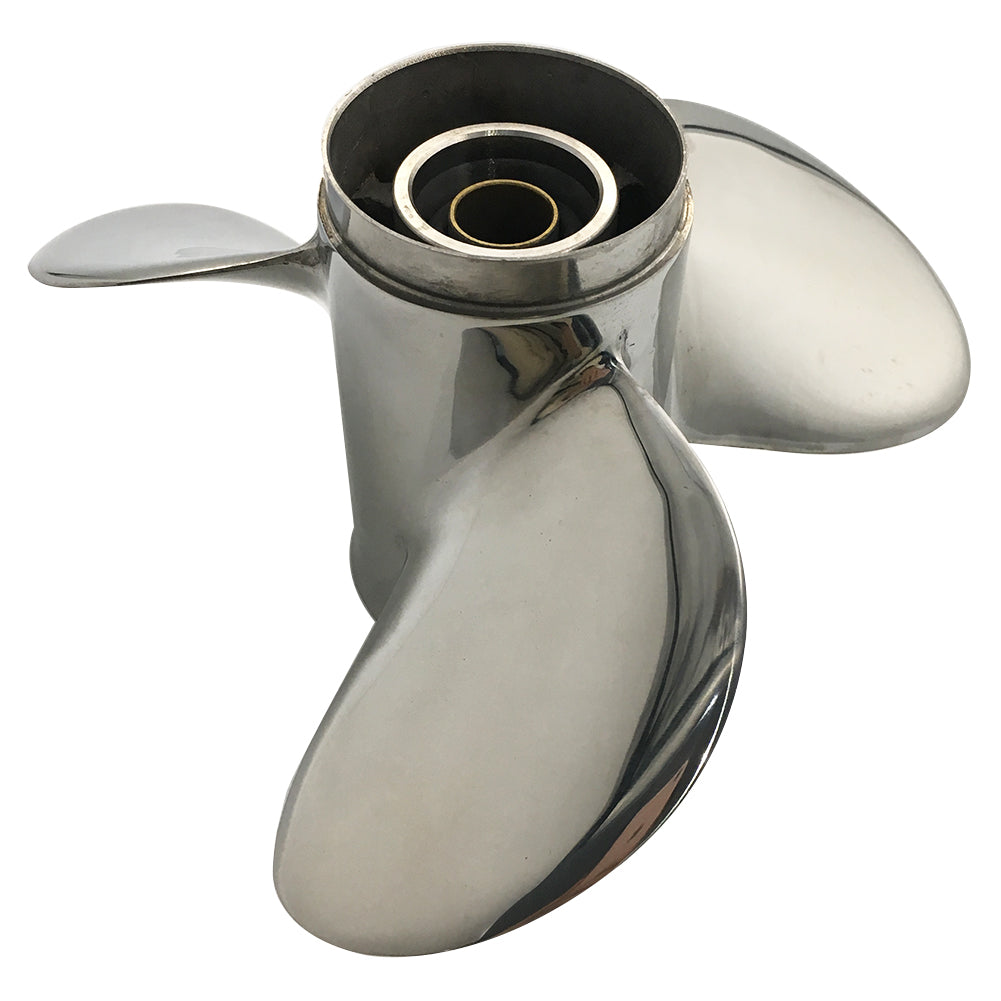 25-30HP 9-7/8x12 Stainless Steel Propeller 10 tooth SS Prop for Honda outboard 9.9x12