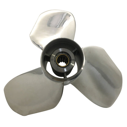 35-50HP 12X14 Stainless Steel Propeller 13 Tooth SS Prop for TOHATSU Outboard