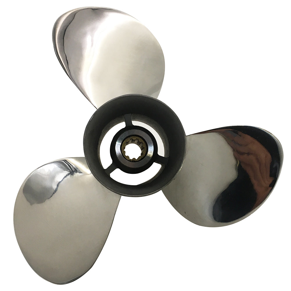 20-30HP 9-7/8x12 Stainless Steel Propeller 10 tooth SS Prop for YAMAHA outboard 9.875x12  OEM 664-45972-00-98