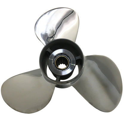 35-50HP 11.1X14 Stainless Steel Propeller 13 Tooth SS Prop for TOHATSU Outboard